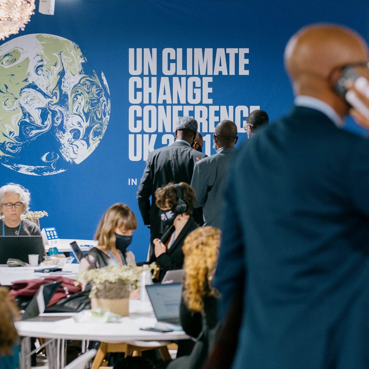 People working at COP26